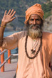 Indian sadhu (holy man). Devprayag, Uttarakhand, India.