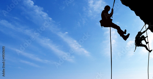 Photo: climbers. climbers.