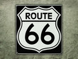 Route 66 sign on a vintage background