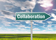Signpost "Collaboration"