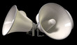 Horn Loudspeakers Facing Out