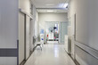 Hospital corridor with chairs