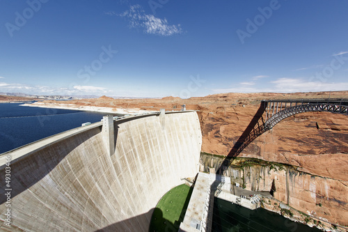 Photo: the Glen Dam and bridge in Page the Glen Dam and bridge in Page