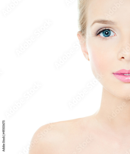 Photo: Beautiful Girl face. Perfect skin Beautiful Girl face. Perfect skin