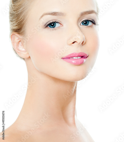Photo: Beautiful Girl face. Perfect skin Beautiful Girl face. Perfect skin
