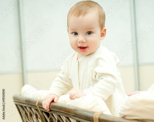 Photo: bright portrait of adorable baby bright portrait of adorable baby