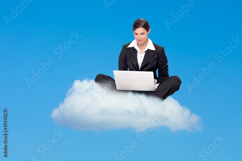 Photo: Cloud computing symbol Cloud computing symbol