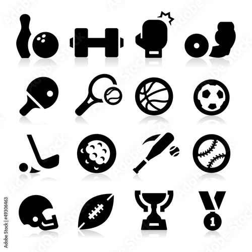 Vector: Sports Equipment Icons Sports Equipment Icons