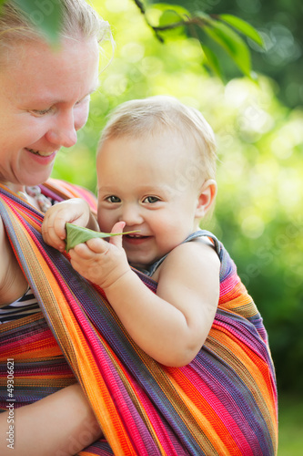 Photo: Baby in sling Baby in sling