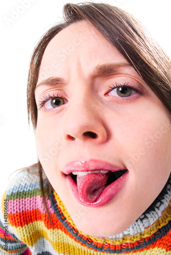 Photo: Funny girl face Funny girl face