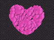 coeur relief fond pois