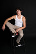 Teenager relaxing