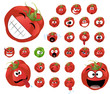 Vector: pomodori espressivi pomodori espressivi
