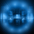 abstract light circle vector shiny blue technology blue luminous