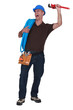 Delighted plumber
