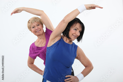 Photo: Older women working out Older women working out