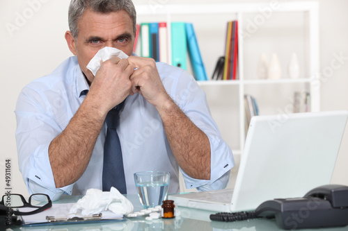 Photo: Poorly businessman Poorly businessman