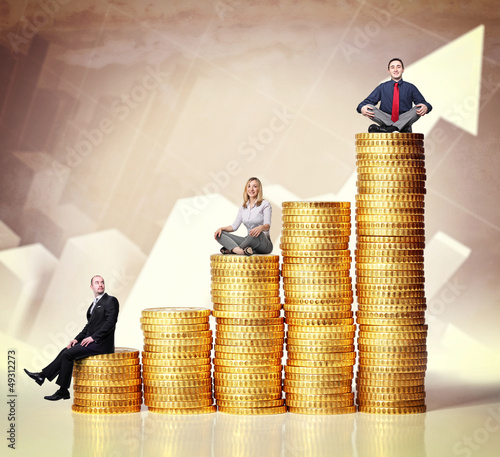 Photo: money and people money and people