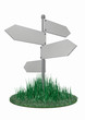 Illustration: direction sign direction sign