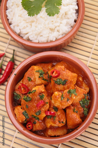 Photo: curry chicken and rice curry chicken and rice