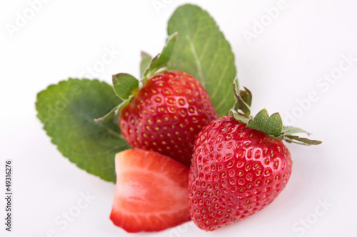 Photo: isolated strawberry isolated strawberry