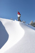 Snowboarder on piste