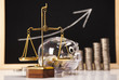 Photo: Business concept, Pig bank and money coin Business concept, Pig bank and money coin