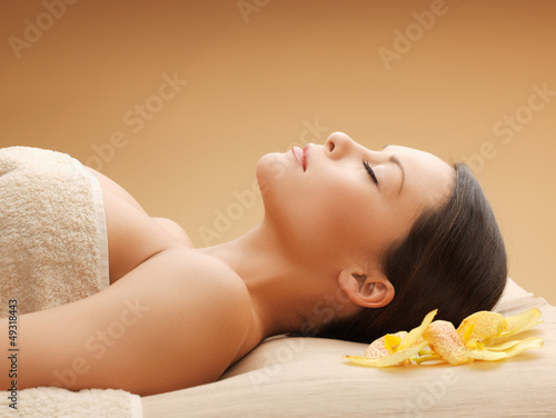 Photo: beautiful woman in spa salon beautiful woman in spa salon
