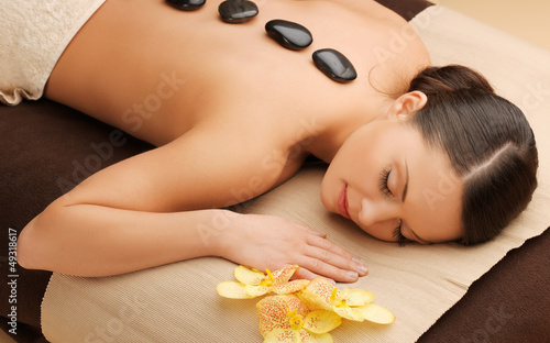 Photo: beautiful woman in spa salon beautiful woman in spa salon