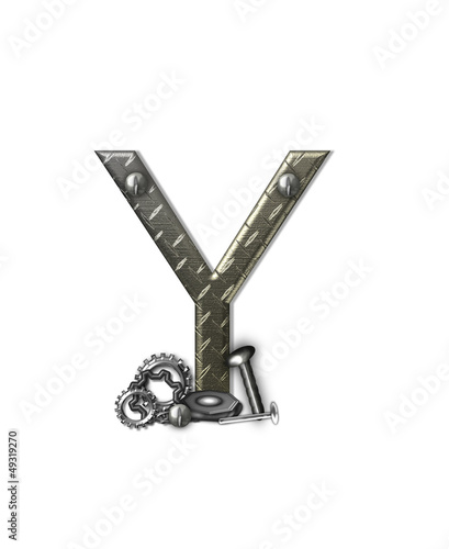 Illustration: Alphabet Metal Shop Y Alphabet Metal Shop Y