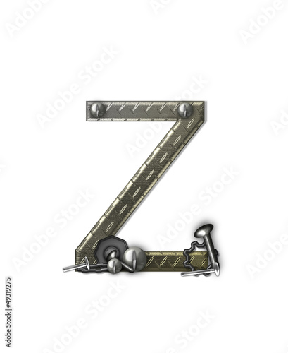 Illustration: Alphabet Metal Shop Z Alphabet Metal Shop Z
