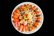 Japanese sushi on a plate