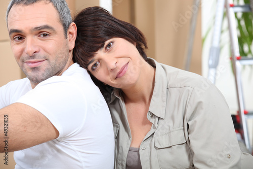 Photo: Couple resting Couple resting