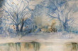 watercolor landscape - winter scenes