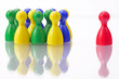 Einzelperson und Gruppe