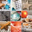 Christmas decoration collage