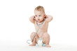 Child with stethoscope.
