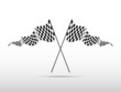 Racing checkered flags, vector