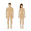 Male and female mannequins
