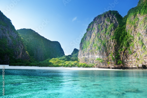 Photo: morning time at Maya bay, Phi Phi Leh island,Thailand morning time at Maya bay, Phi Phi Leh island,Thailand