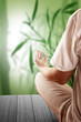 Photo: In the lotus posture close up In the lotus posture close up