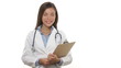 Medical doctor professional woman smiling portrait