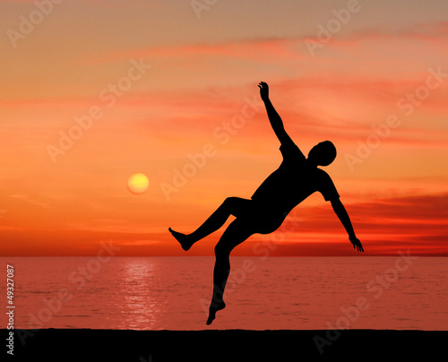 Photo: Jump at sunset Jump at sunset