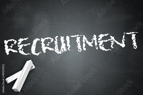 Illustration: Blackboard "Recruitment" Blackboard "Recruitment"