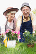 Portrait of gardening couple