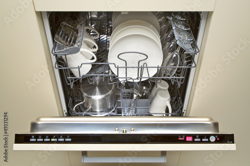 Photo: open dishwasher open dishwasher