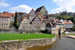 Schwäbisch Hall - Blick auf die Stadtmühle und den Neubausaal