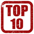 Grunge Stempel rot TOP 10