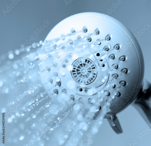 Photo: Shower with running water Shower with running water