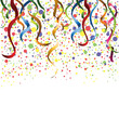 Konfetti Regen Party Streamers Vector